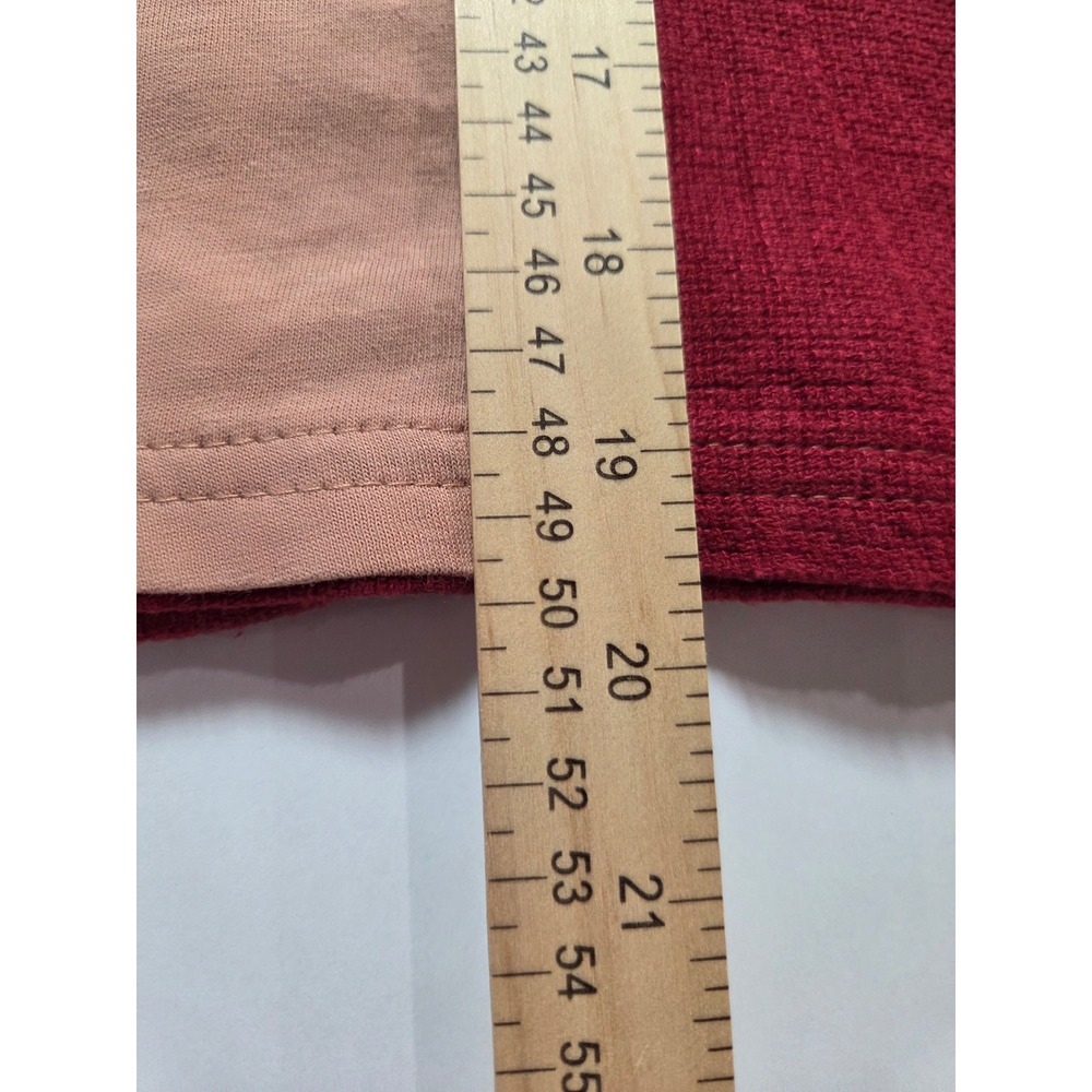 Pol Patchwork Long Sleeve Top Raw Hem Distressed … - image 7